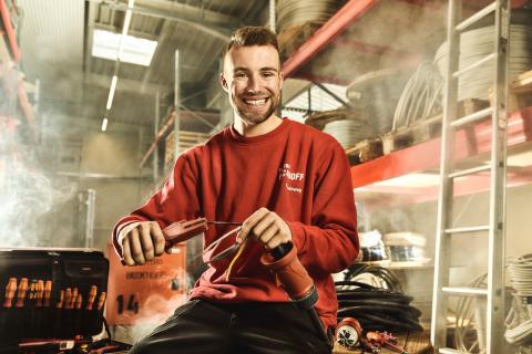 Tobias Steinweg, Elektroniker für Energie- und Gebäudetechnik aus Georgenthal