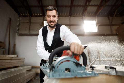 Steffen Mautschke, Zimmerer aus Silkerode Steffen Mautschke, Zimmerer aus Silkerode